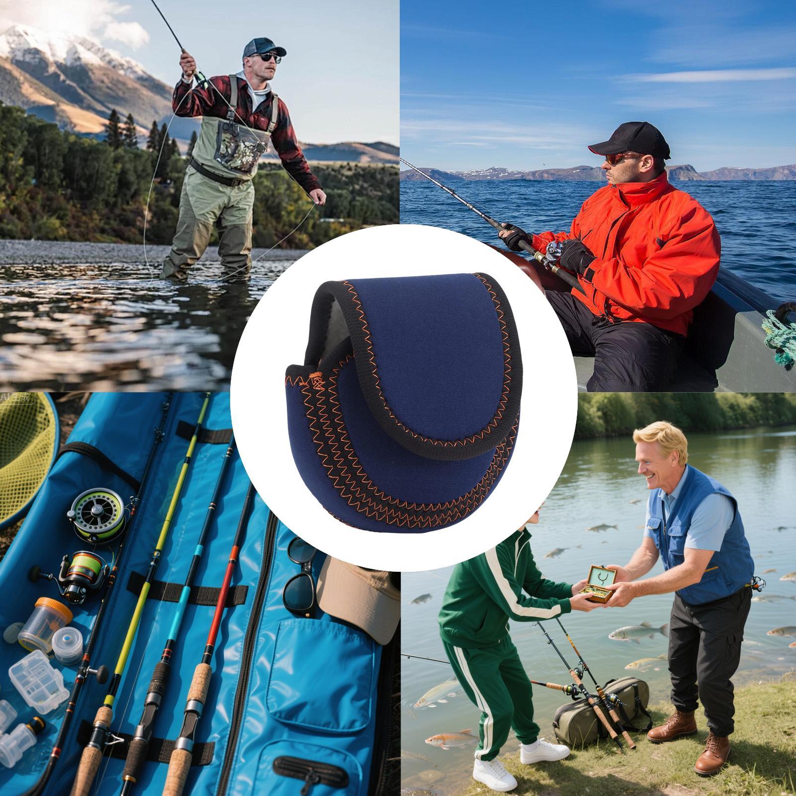Fishing Kayak Storage Bag - Neoprene Fishing Reel Case Protective Cover