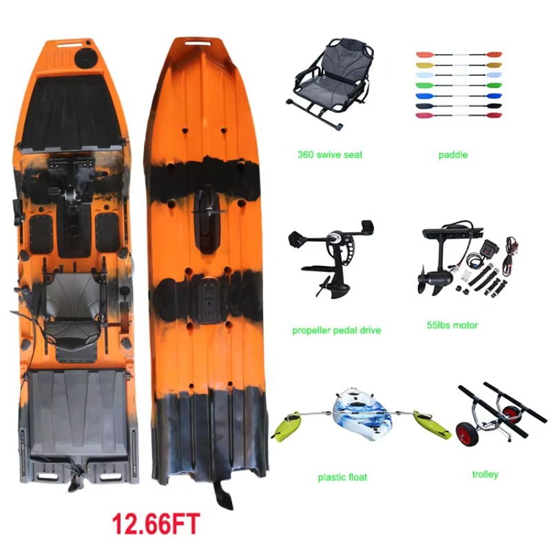 Vicking 12.6FT Single Kayak Pe - Fishing Kayak Trolling Motor recension och pris