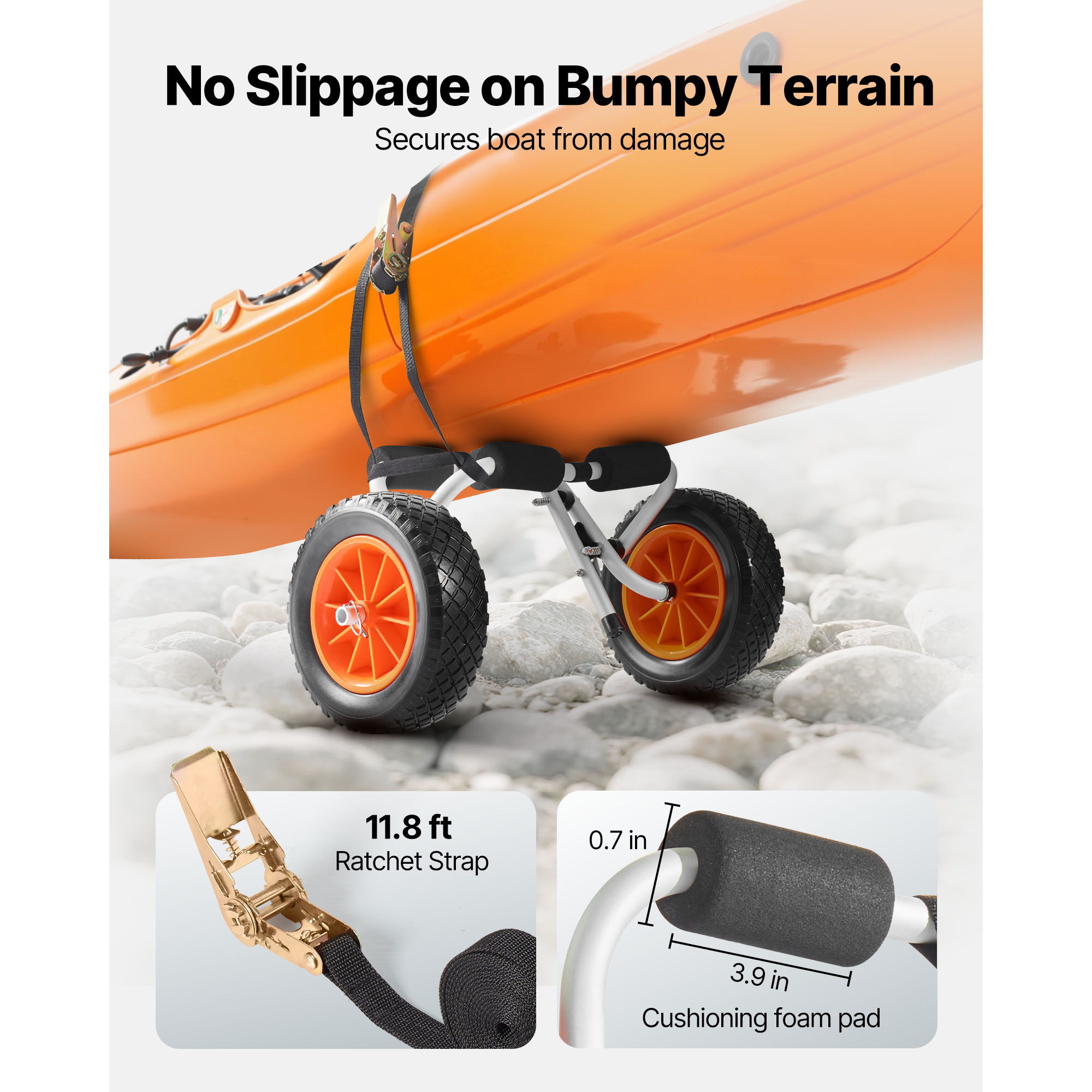 SucceBuy 200 lbs Kayak Cart Fo - Fishing Kayak Cart recension och pris