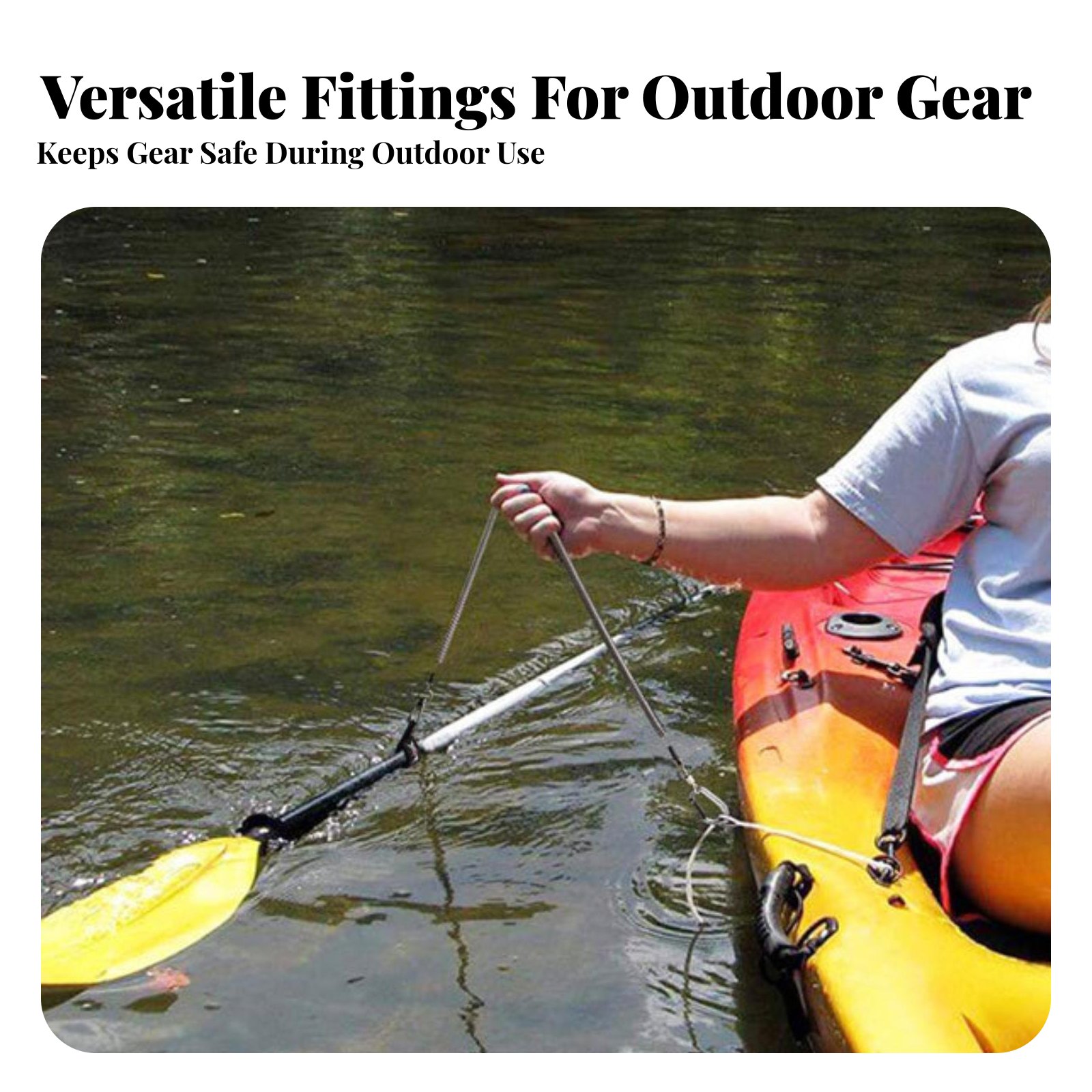 Retractable Rod Leash Adjustab - Fishing Kayak Paddle Leash recension och pris