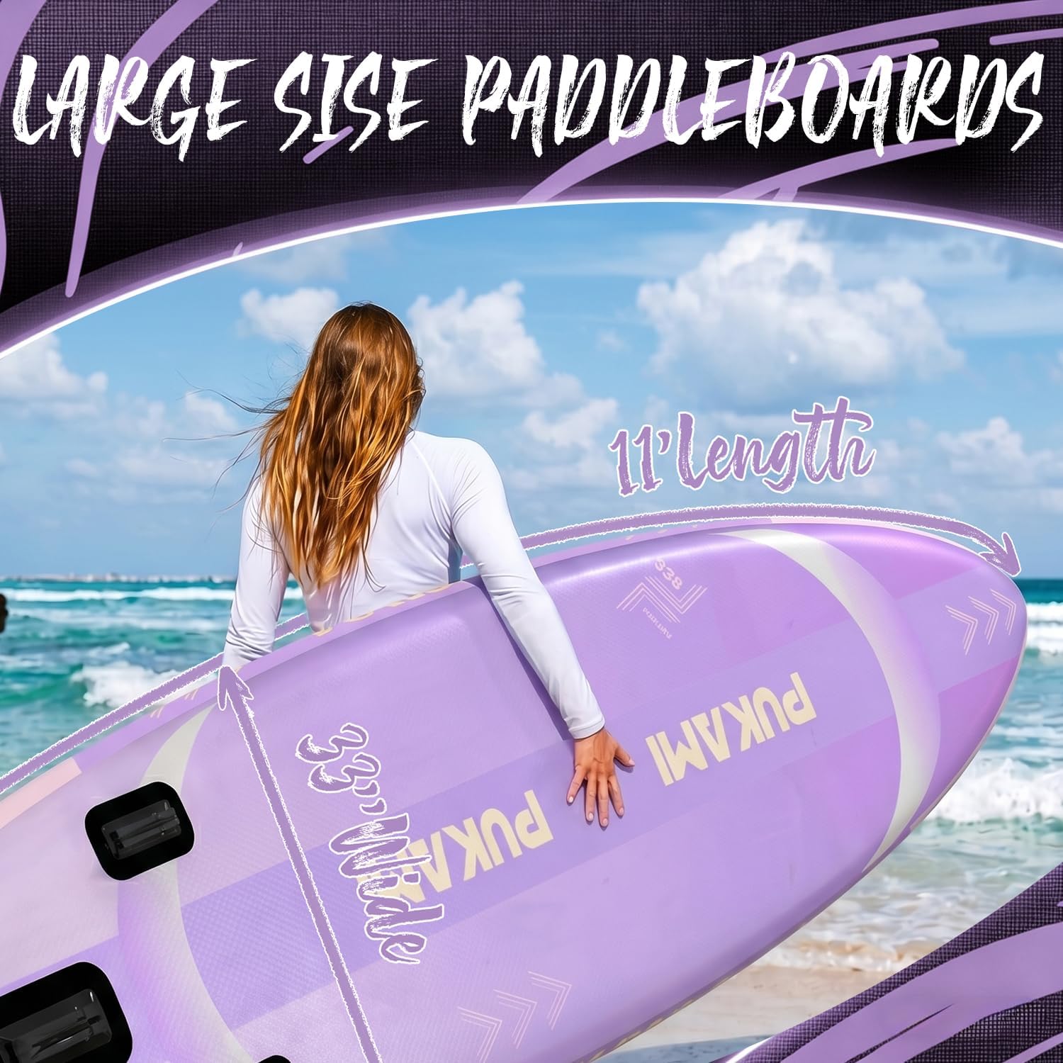 Extra Wide Inflatable Stand Up - Fishing Kayak Paddle recension och pris